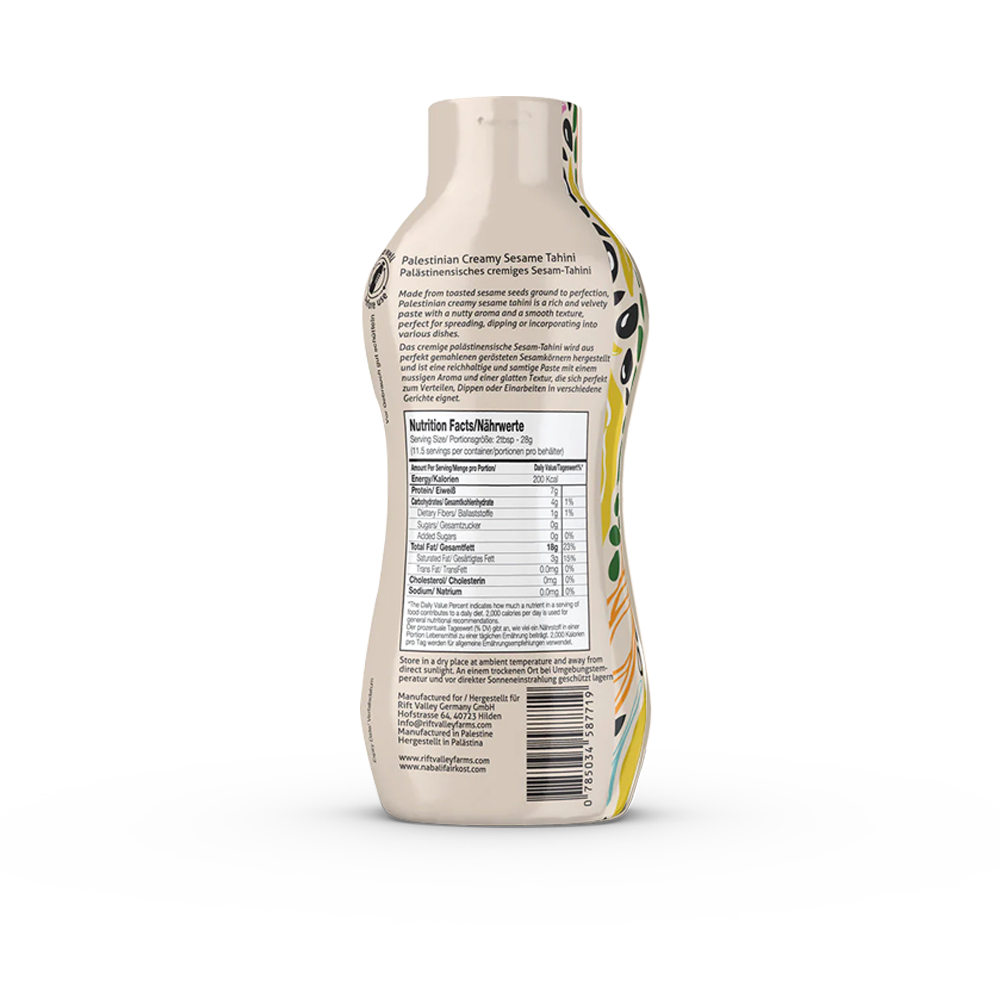 Sesam Tahini aus Palästina 280G, Rift Valley Farms