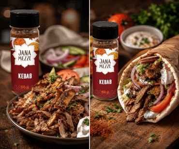 JANA Mezze – Kebab – Gewürzmischung – 50 g – Streudeckel