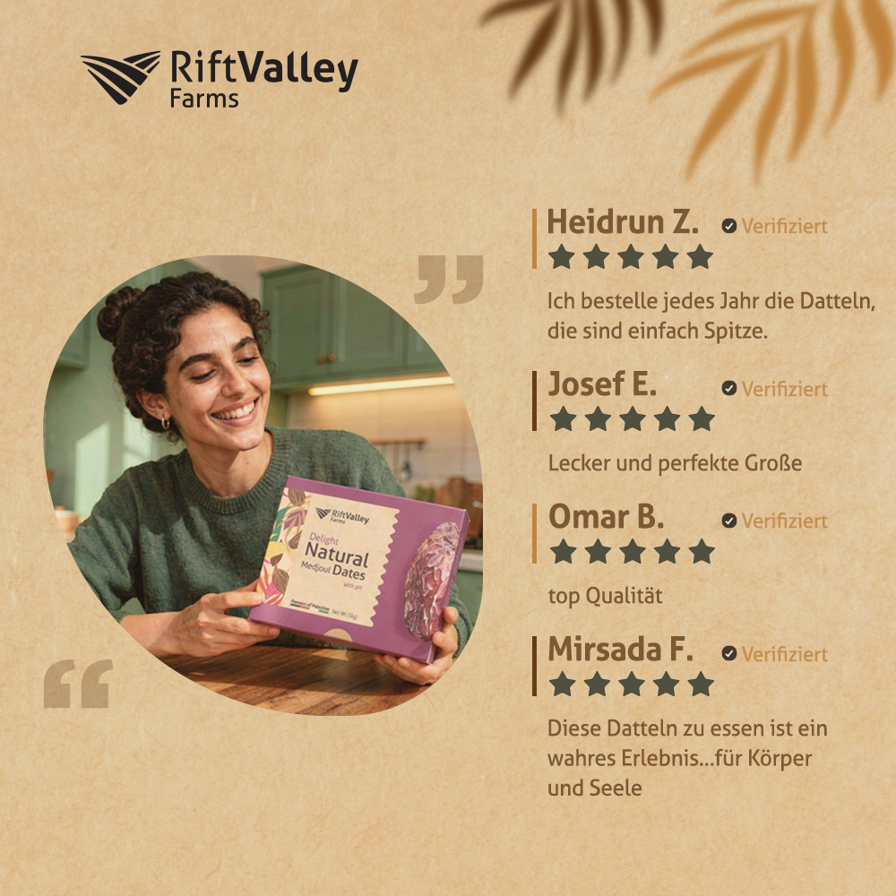 Rift Valley Medjool Datteln Delight aus Palästina 1KG