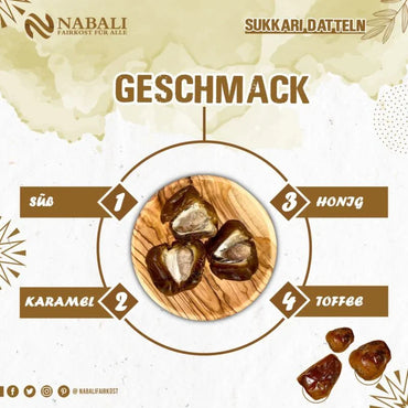 Sukkari Soft Premium Datteln, Nabali Fairkost Datteln Nabali Fairkost