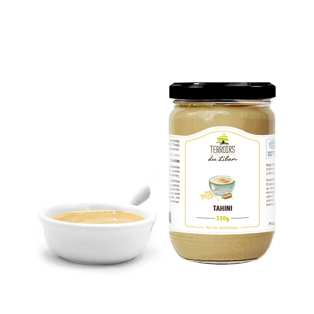 Terroirs du Liban – Tahini 330 g – Sesampaste aus 100 % Sesam Tahini Terroirs du Liban