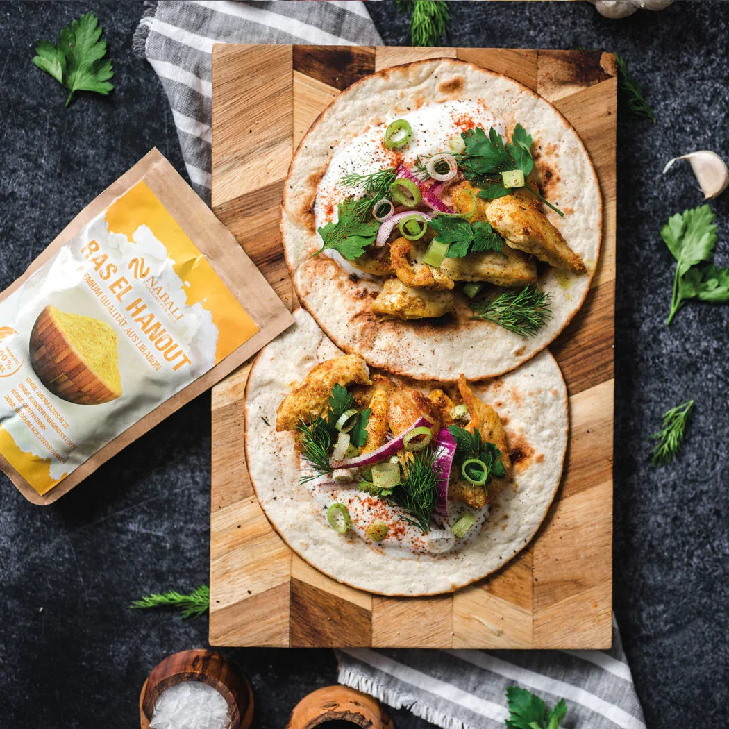 Ras el Hanout Hähnchen Wrap – Nabali Fairkost