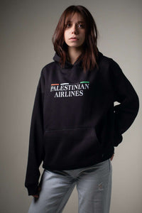 Hoodie - Palestinian Airlines Hoodie Fovero-designs 0-XXS Black