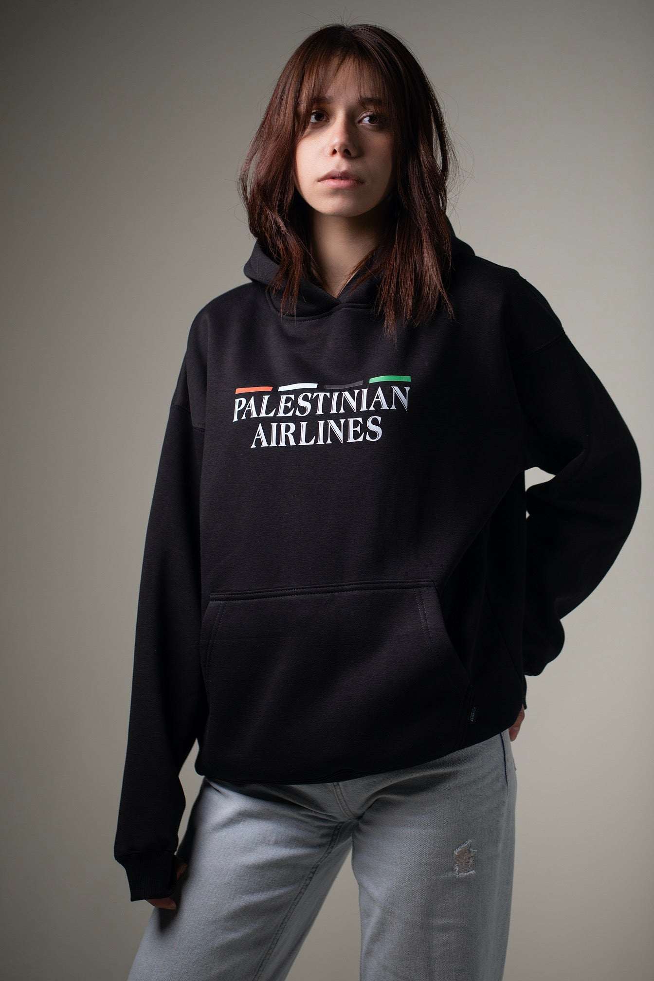 Hoodie - Palestinian Airlines Hoodie Fovero-designs 0-XXS Black