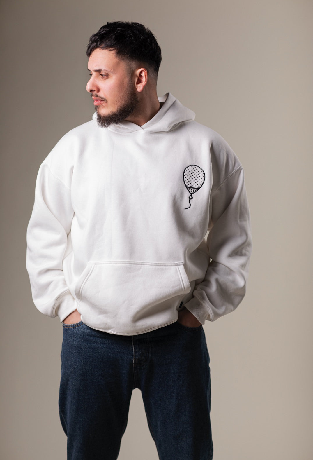 Hoodie - Kuffiye Balloon Hoodie Fovero-designs 0-XXS off-white unisex