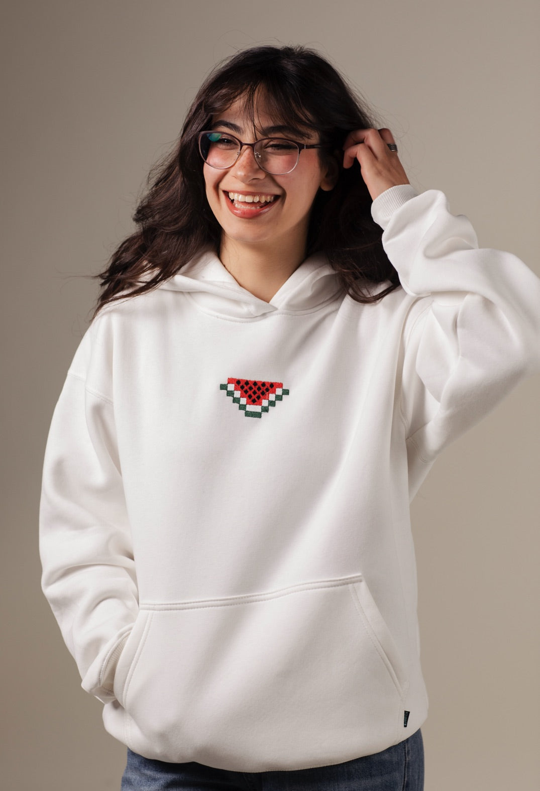Hoodie - Watermelon Hoodie Fovero-designs 0-XXS Off-white