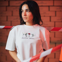 Oversized T-shirt - Palestine Nature T-shirt Fovero-designs XS-S Off-white Unisex