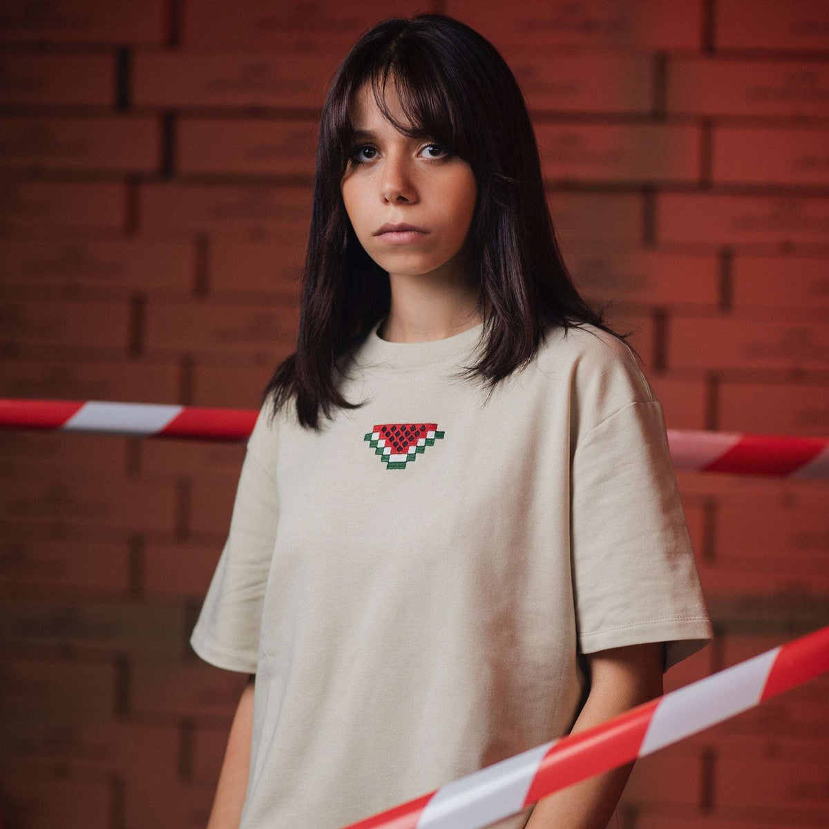 Oversized T-shirt - Watermelon T-shirt Fovero-designs XS-S Beige Unisex