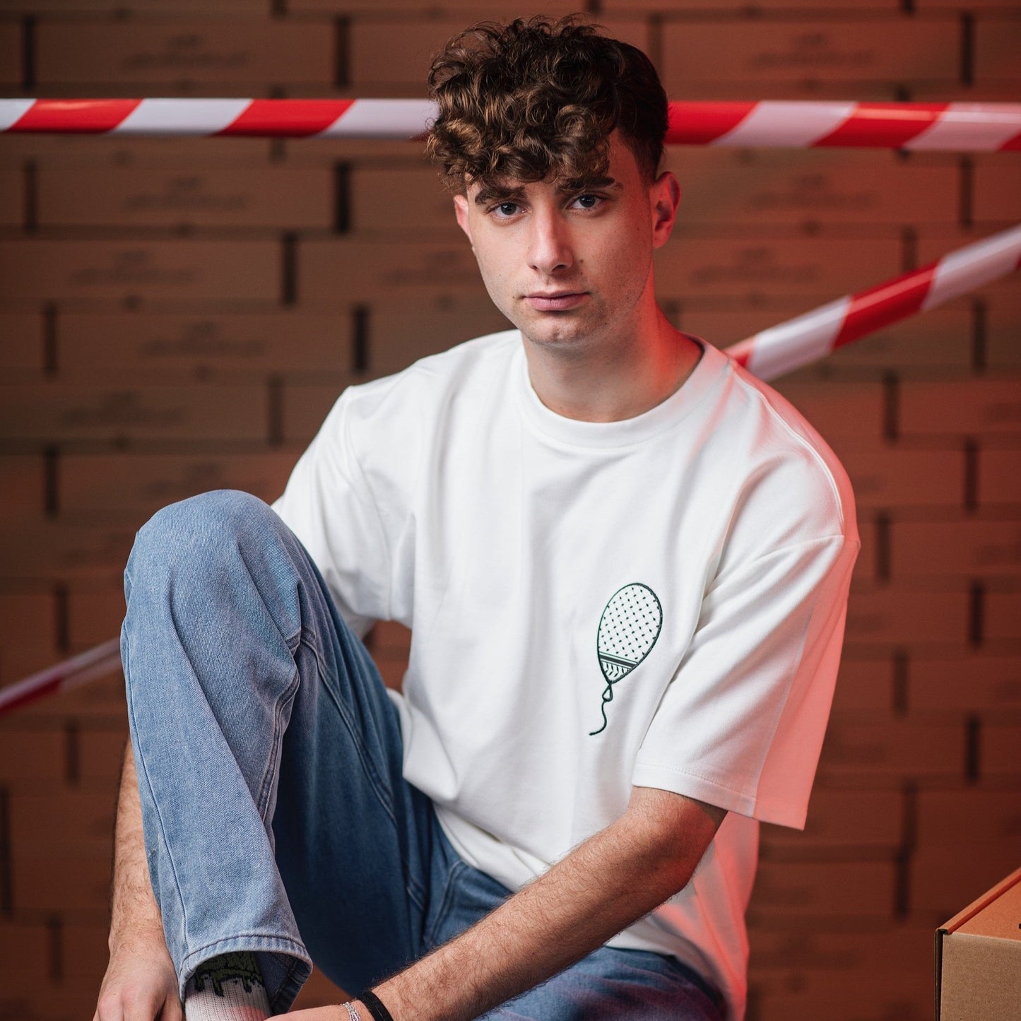 Oversized T-shirt - Kuffiyeh Balloon