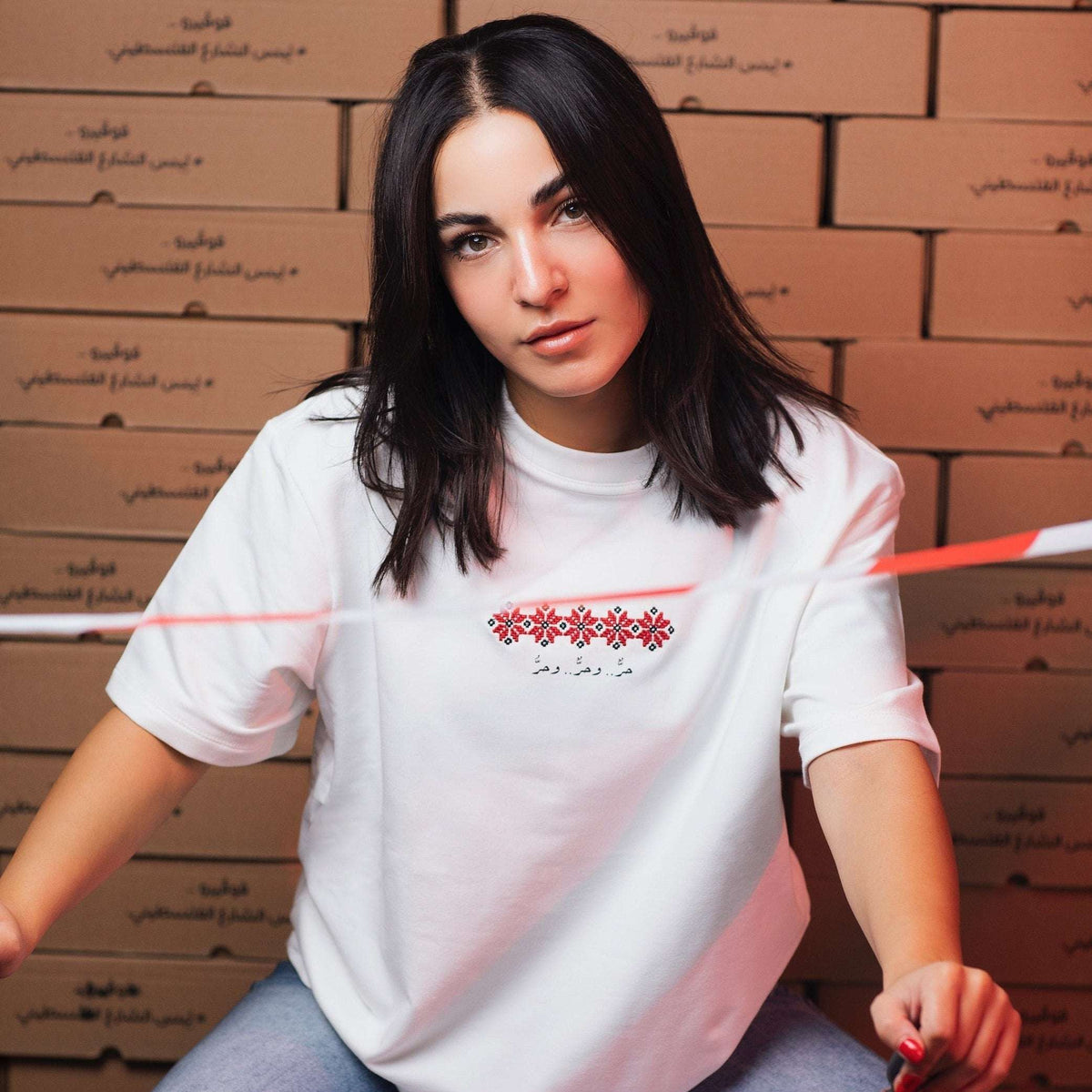 Oversized T-shirt - Free, Free & Free T-shirt Fovero-designs XS-S Off-white Unisex