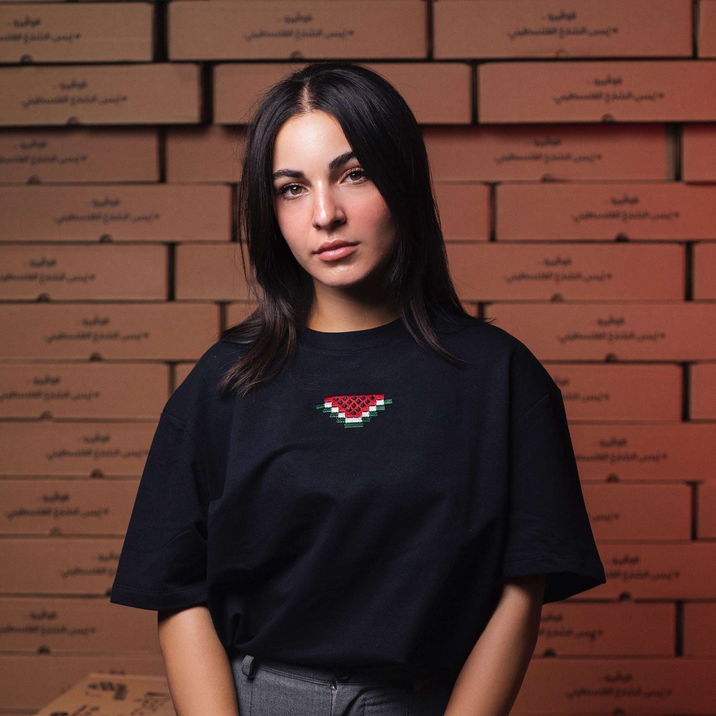 Oversized T-shirt - Watermelon T-shirt Fovero-designs XS-S Black Unisex