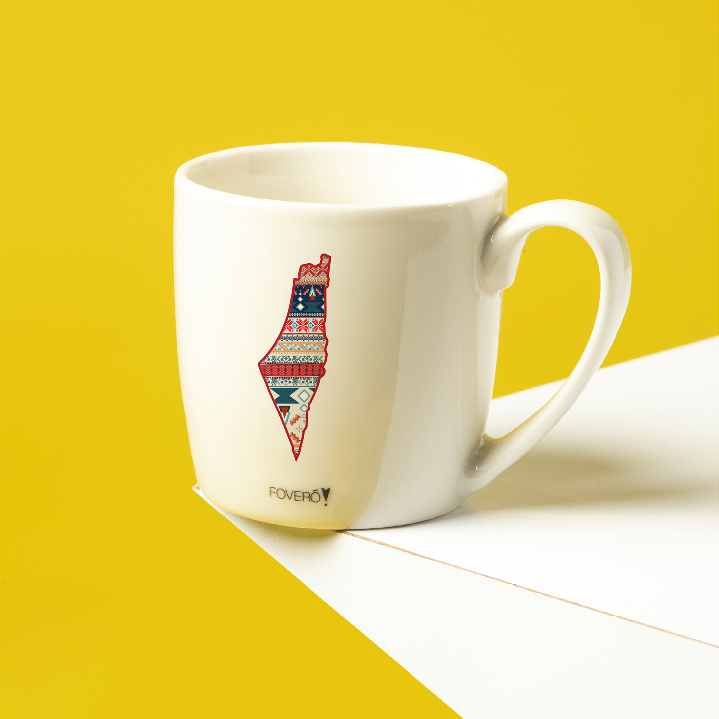 Mug - Palestine Map Tatreez