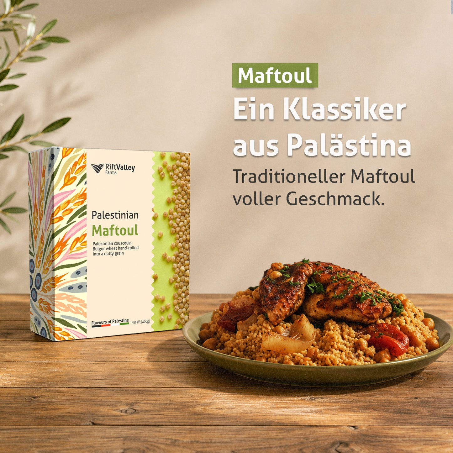 Maftoul aus Palästina – Traditionelles Couscous 400G