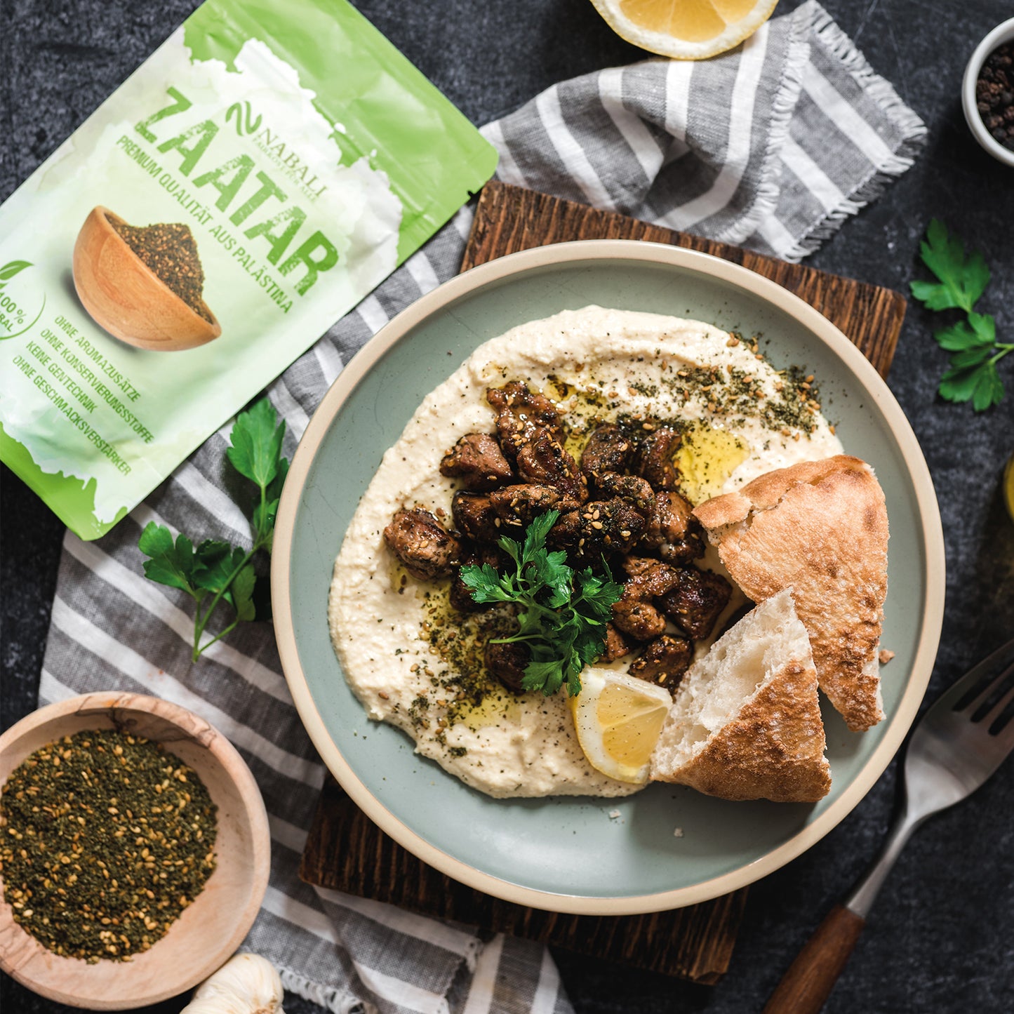 Premium Zaatar Gewürz aus Palästina, Nabali Fairkost