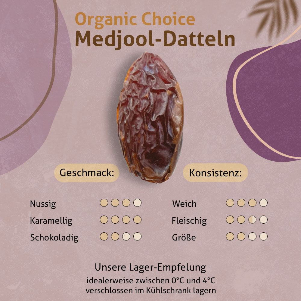Bio Medjool Datteln 5KG aus Palästina - Choice Rift Valley Farms - Ernte 25/26