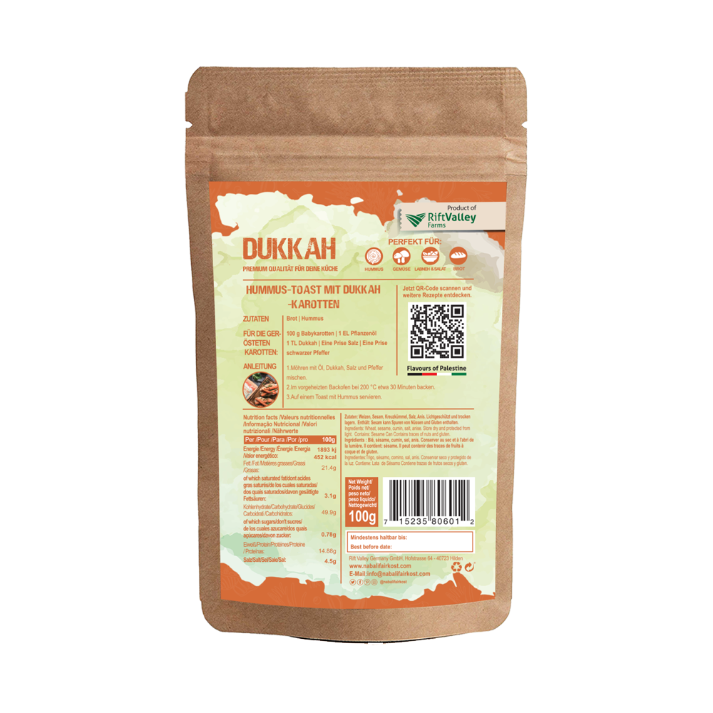 Premium Dukkah aus Palästina, Nabali Fairkost
