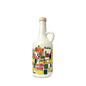 Handgemalte Keramik-Olivenölflasche aus Hebron + 500 ml Olivenöl – Limitierte Kunstedition mit Stadtmotiven aus Palästina Rift Valley Farms Nablus