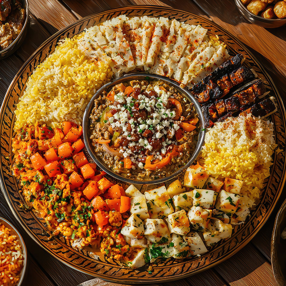 "Entdecken Sie die vielseitigen 7-Baharat Gewürze von Nabali Fairkost. Authentisch und von höchster Qualität, perfekt für Fleischgerichte, Eintöpfe, Gemüse und mehr. Unsere nachhaltig produzierten Gewürze kommen im wiederverschließbaren Beutel und halten Ihre Speisen aromatisch. Zahlreiche Rezepte online verfügbar!\t"