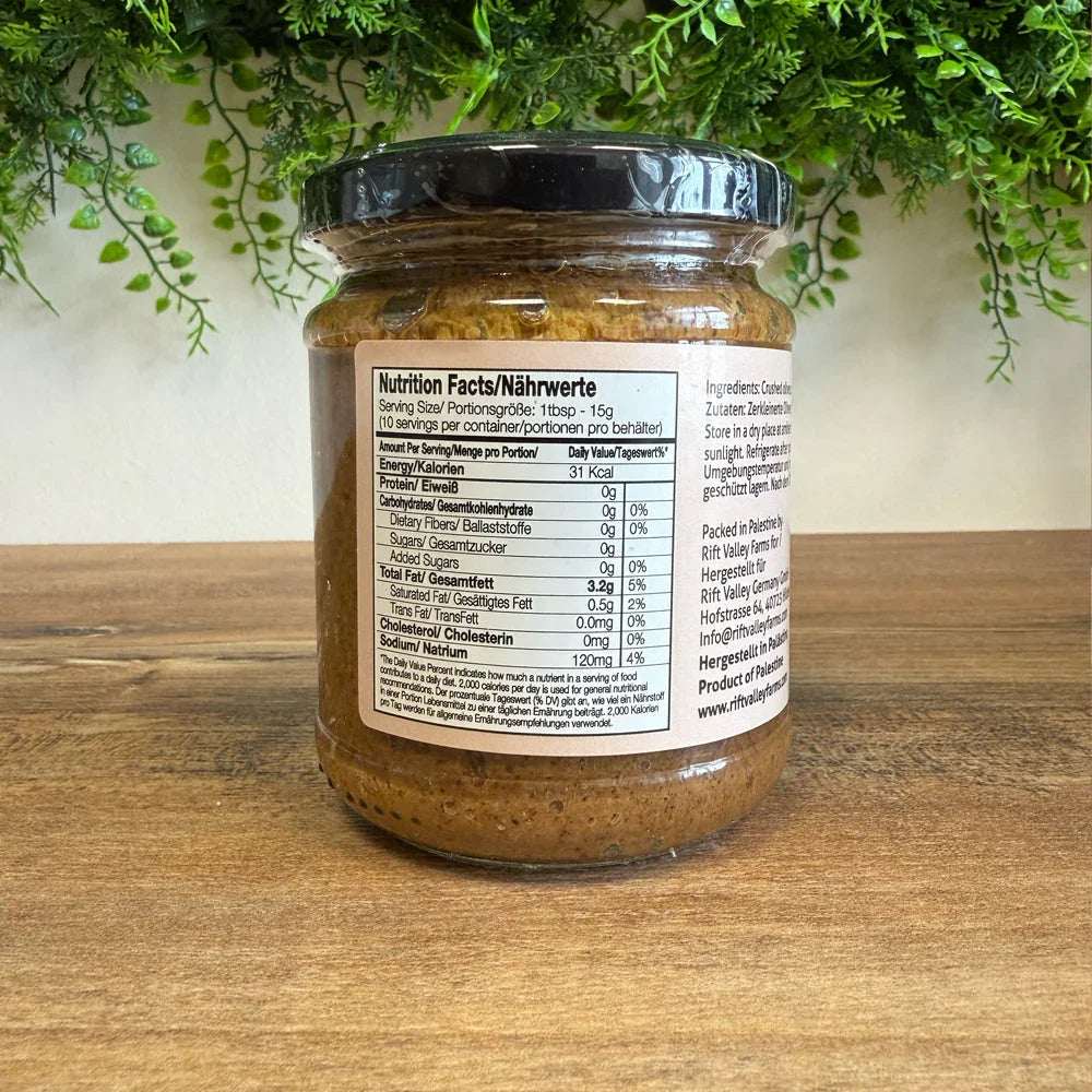 Schwarze Oliven Tapenade aus Palästina 200G, Rift Valley Farms Rift Valley Farms