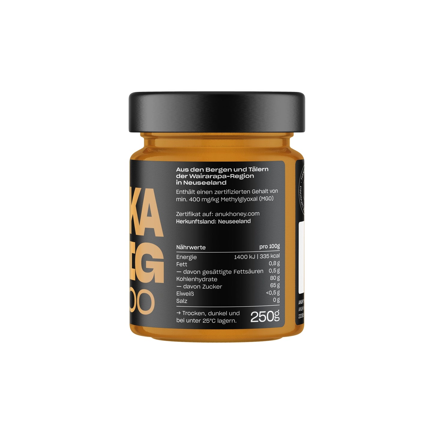 ANUK Manuka-Honig MGO400+- 150G
