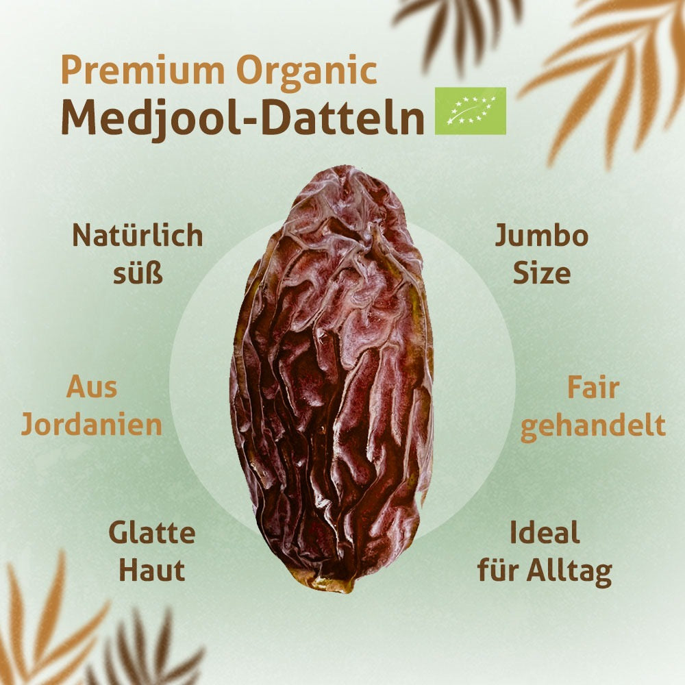 Bio Medjool Premium Datteln aus Jordanien 5KG -  Rift Valley Farms - Ernte 25/26