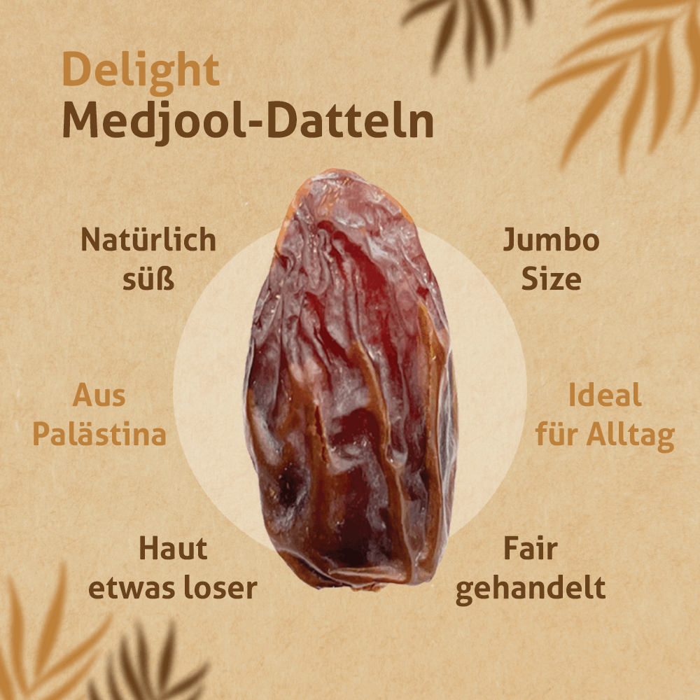 Rift Valley Medjool Datteln Delight - das Superfood aus Palästina 1KG Rift Valley Farms