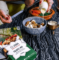 JANA Mezzé – Falafel Mix – Zubereitung mit Saubohnen und Kichererbsen – 150g – Fertigmischung Nabali Fairkost