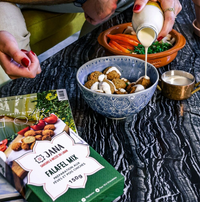 JANA Mezzé – Falafel Mix – Zubereitung mit Saubohnen und Kichererbsen – 150g – Fertigmischung