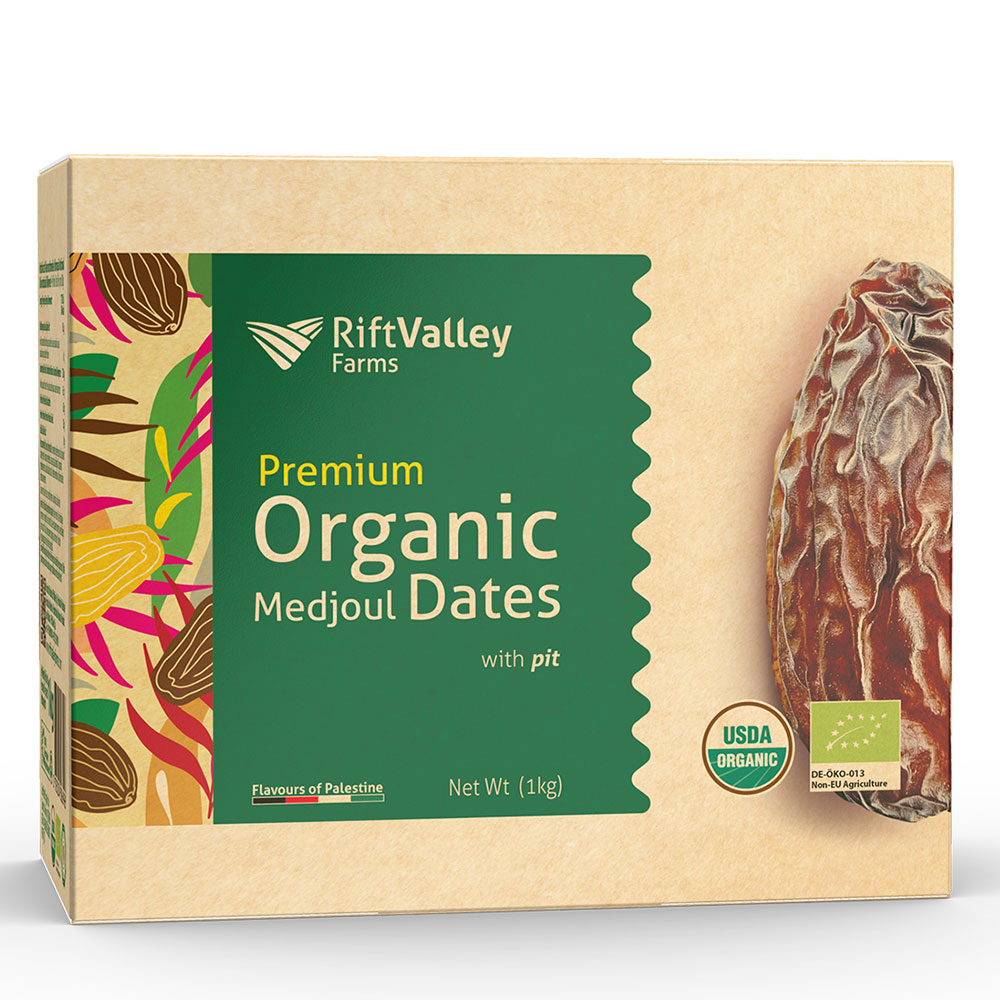 Superfood Bio Medjool Premium Datteln aus Palästina - Large Rift Valley Farms - Ernte 25/26 Rift Valley Farms