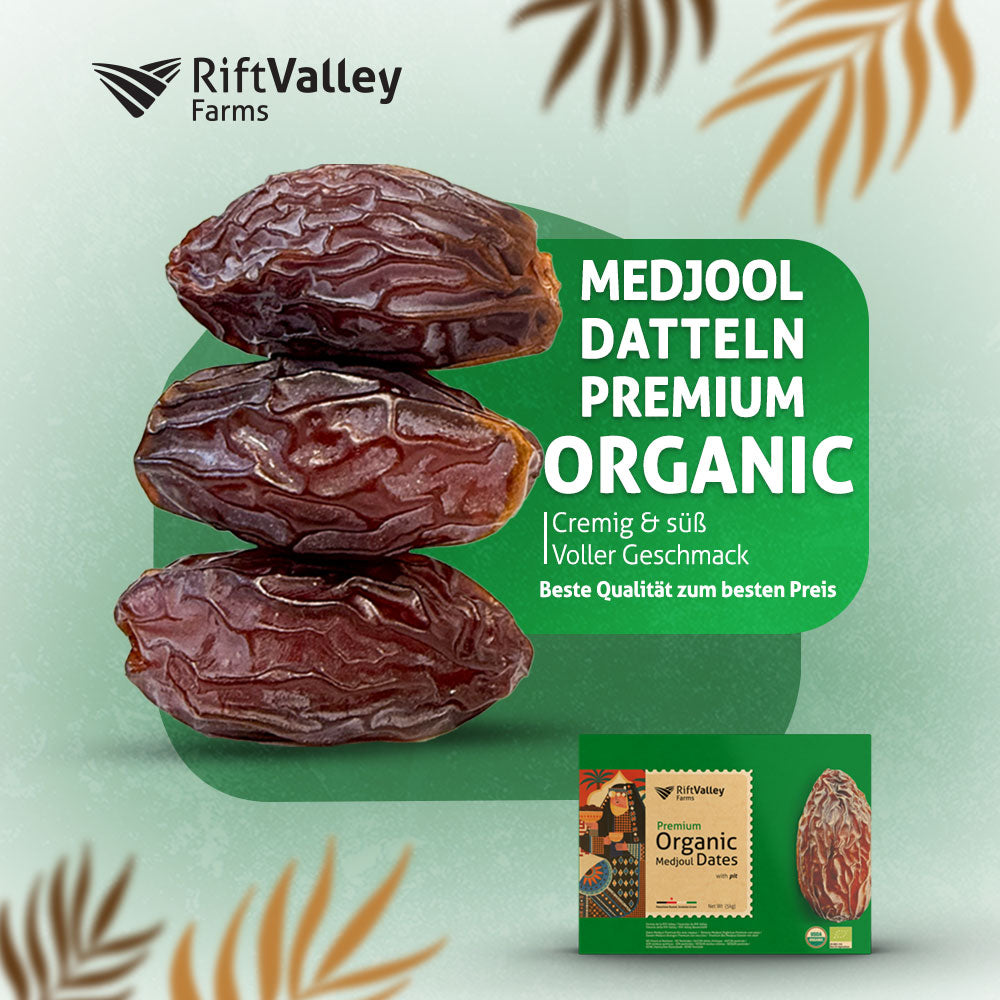Bio Medjool Premium Datteln aus Jordanien 5KG -  Rift Valley Farms - Ernte 25/26