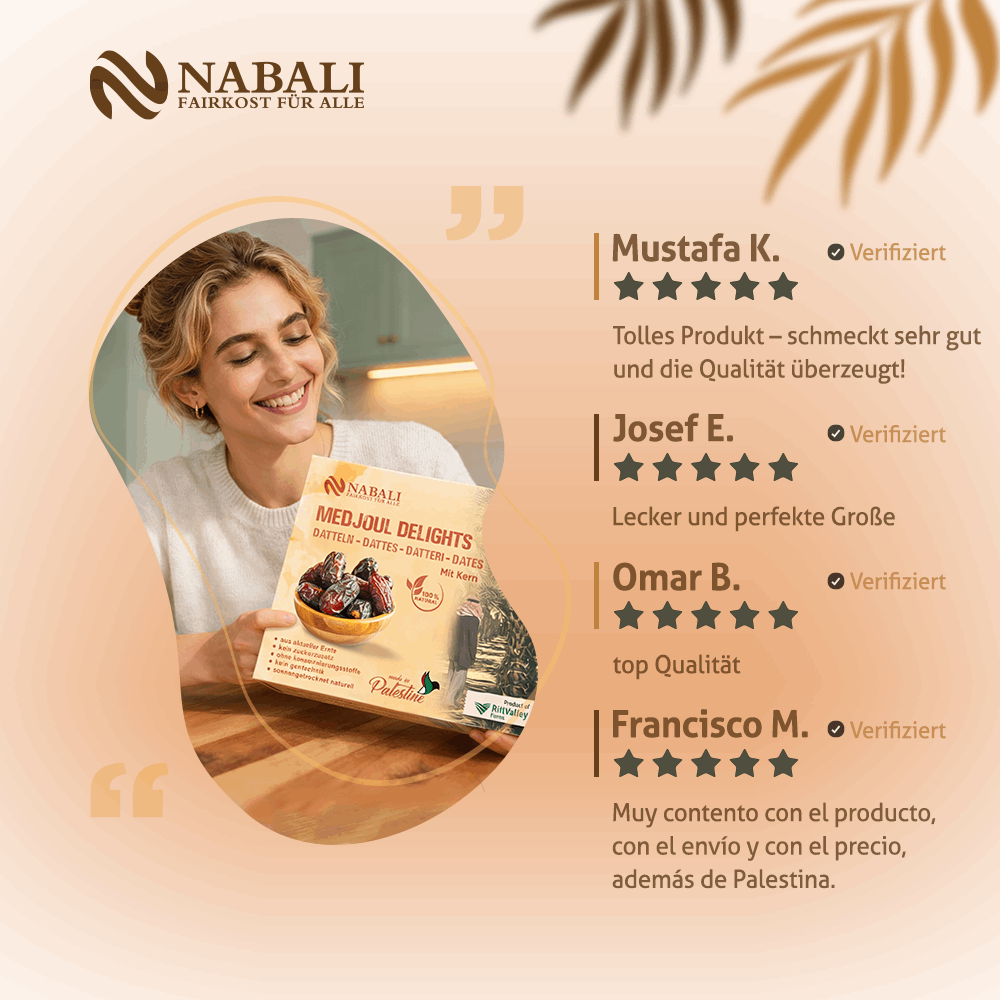 Medjool Datteln Delight, Nabali Fairkost Nabali Fairkost