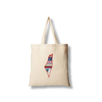 Fovero Tragetasche – Motiv Palestine Map Tatreez Embroidery