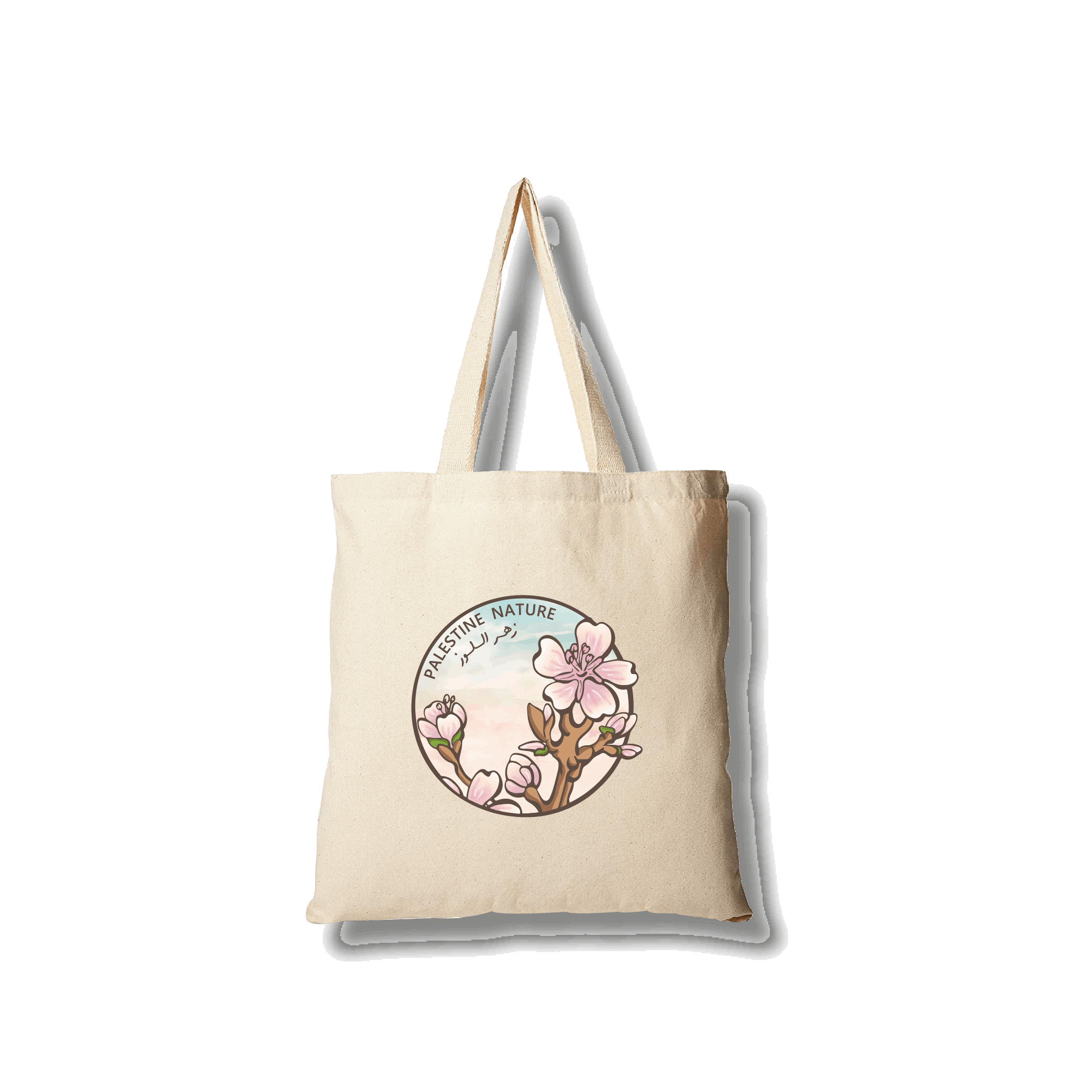 Tote Bag - Almond Blossom Bag Fovero-designs Beige
