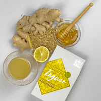 Conflictfood Bio-Ingwertee mit frischem Ingwer, Zitrone und Honig