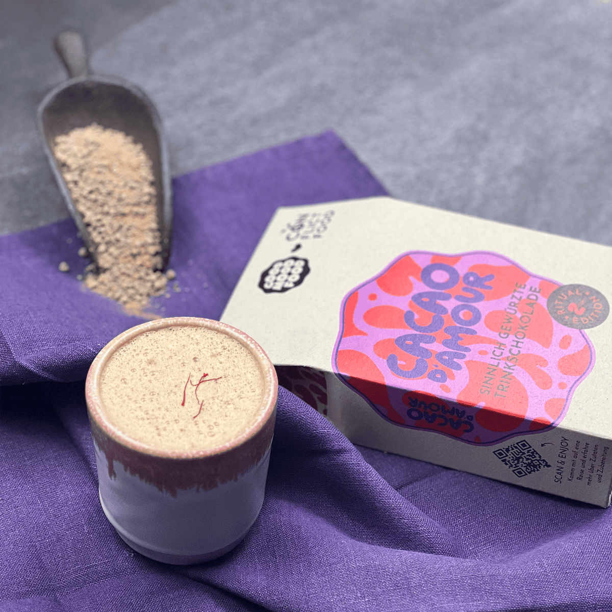 Gewürzte Trinkschokolade Cacao D’Amour für zwei Rituale