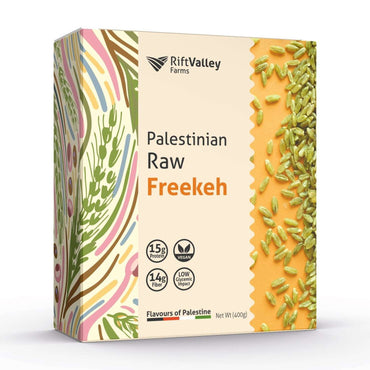 Palästinensische Superfood-Box: Medjool-Datteln, Freekeh und Za’atar Geschenkset Rift Valley Farms