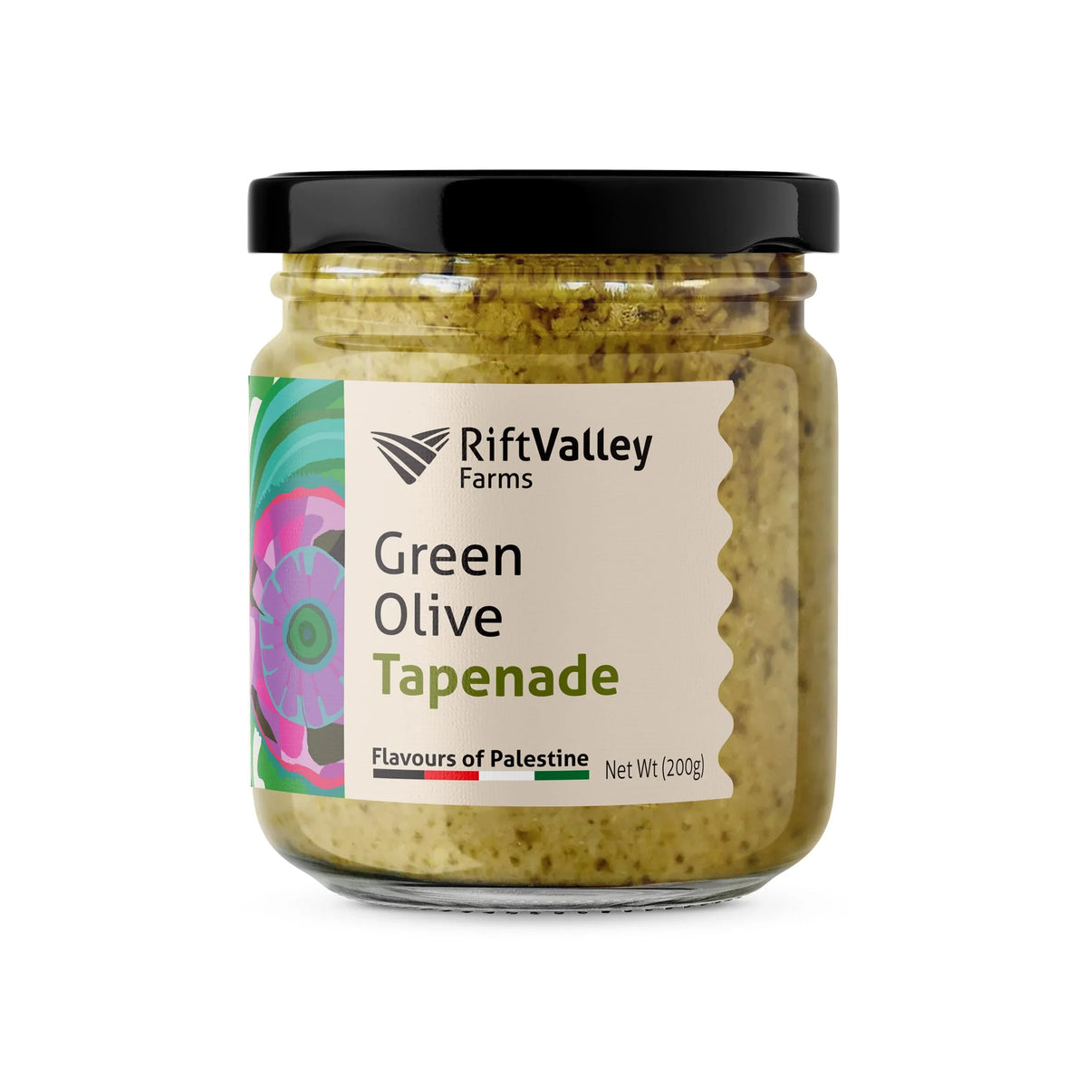 Grüne Oliven Tapenade aus Palästina 200G, Rift Valley Farms Tapenade Rift Valley Farms