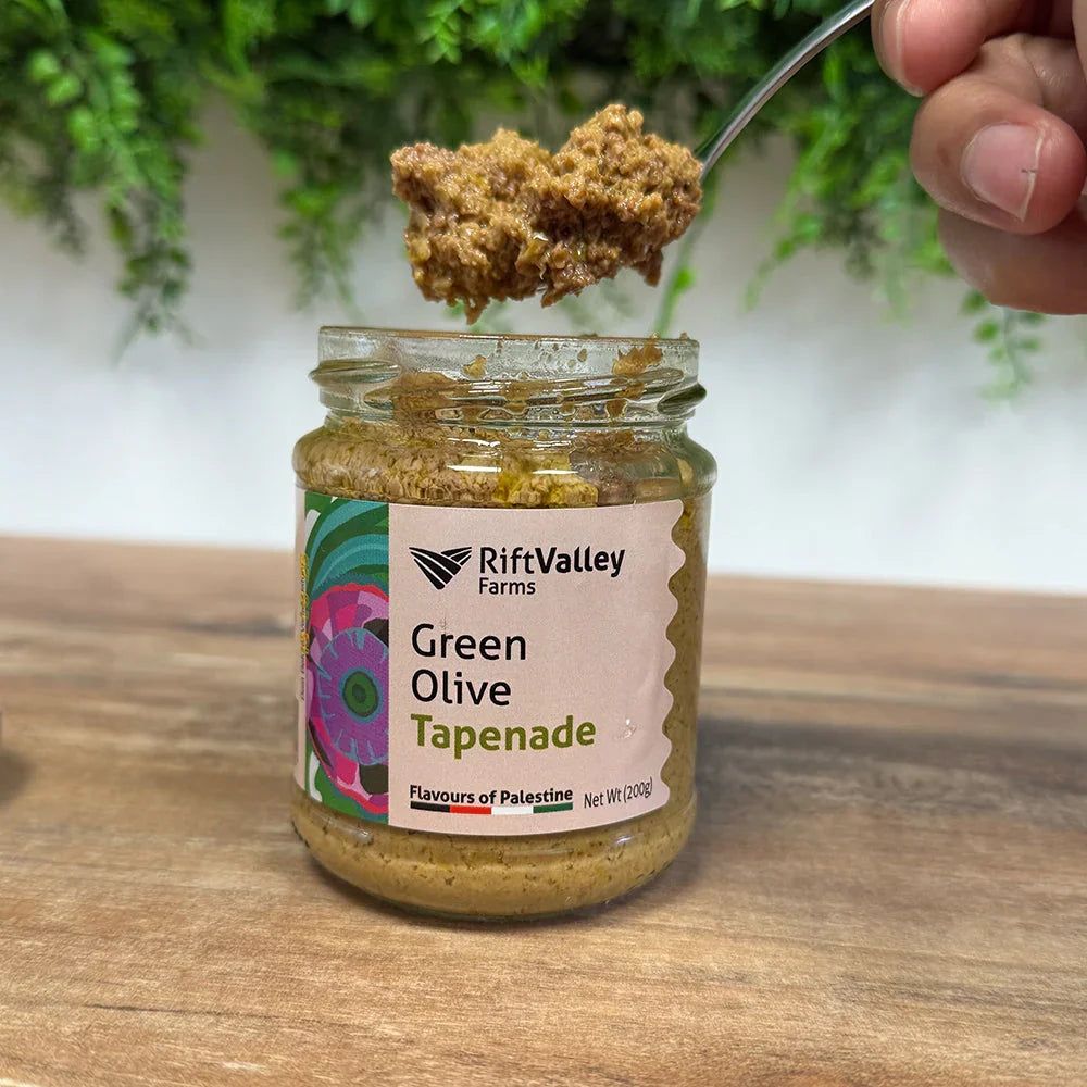 Grüne Oliven Tapenade aus Palästina 200G, Rift Valley Farms Tapenade Rift Valley Farms