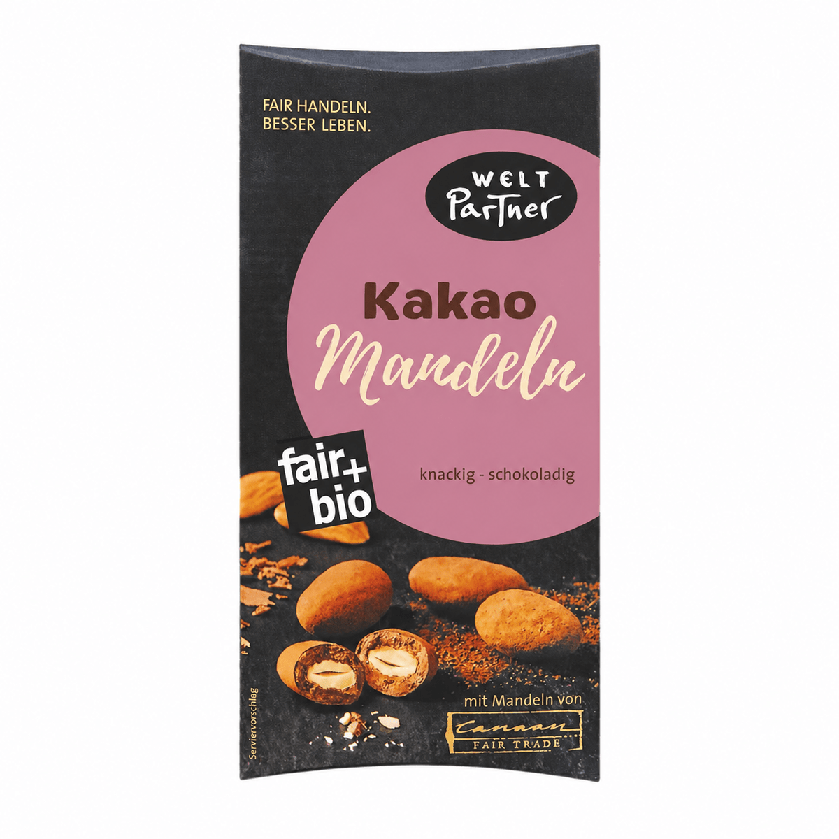 Kakao-Mandeln, bio – 100 g Schokoladen-Snack WeltPartner