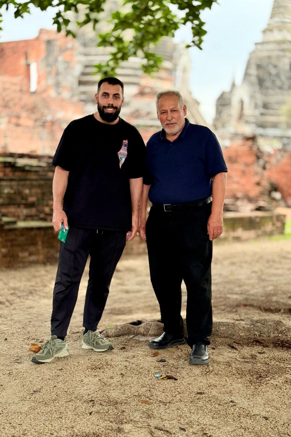 Souhail Kahla links und sein Vater Haider Kahla rechts