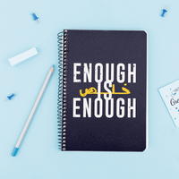 Fovero Notizbuch – Motiv Enough is Enough