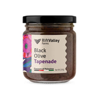 Schwarze Oliven Tapenade aus Palästina 200G, Rift Valley Farms Tapenade Rift Valley Farms