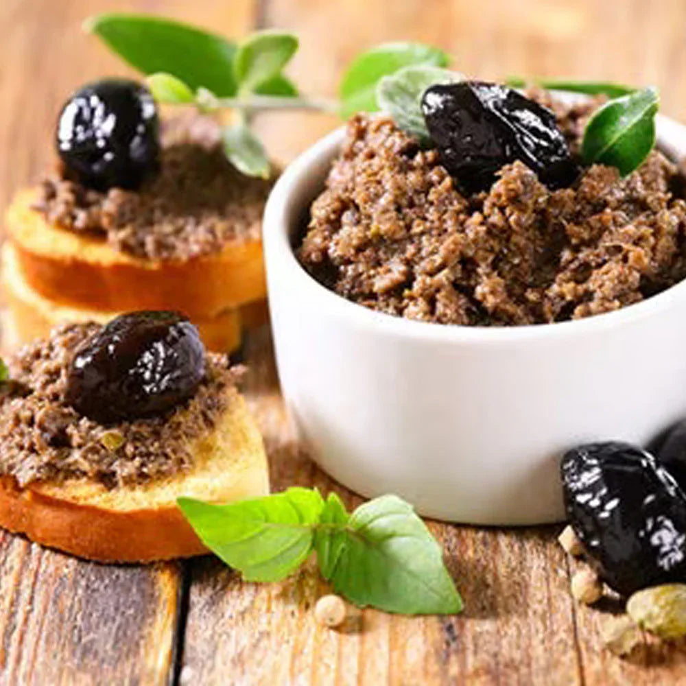 Schwarze Oliven Tapenade aus Palästina 200G, Rift Valley Farms Tapenade Rift Valley Farms