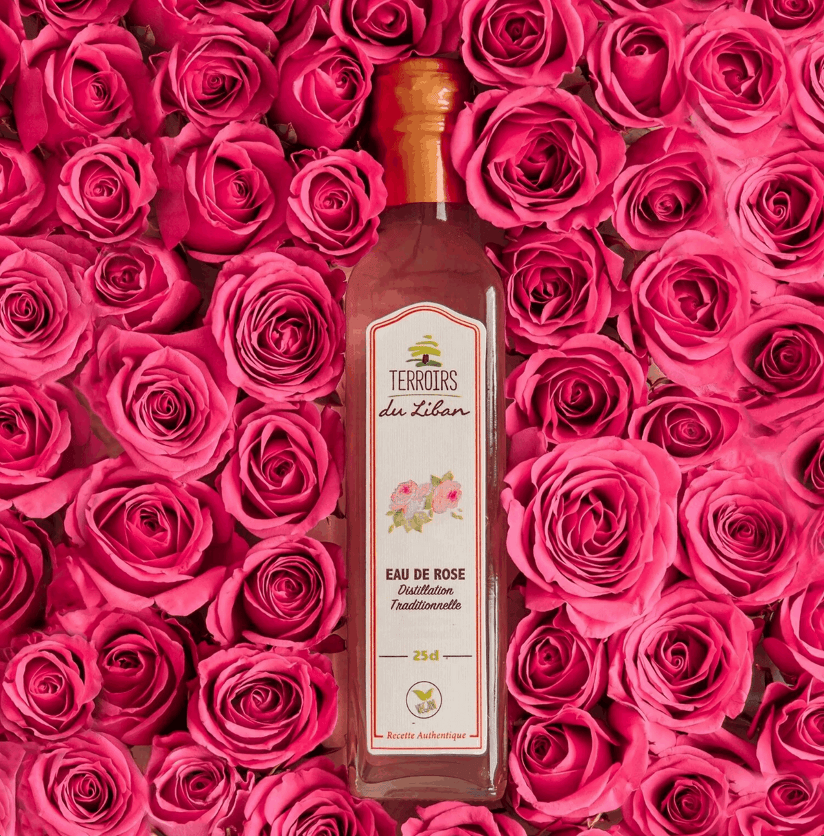 Terroirs du Liban - Rosenwasser 250 ml Backaroma Nabali Fairkost